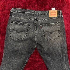 Levi's Men's Charcoal Slim Straight Jeans
